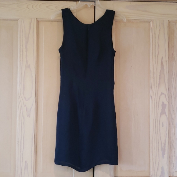Graham and Spencer Navy Silk Dress - Picture 3 of 5